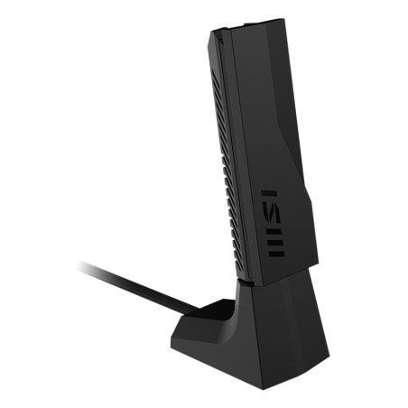 MSI BE6500 WIFI 7 USB ADAPTER BE6500 WiFi7 USB Stick - Dongle, Inalámbrico, USB, WLAN, Wi-Fi 7 (802.11be), 2880 Mbit/s, Negro