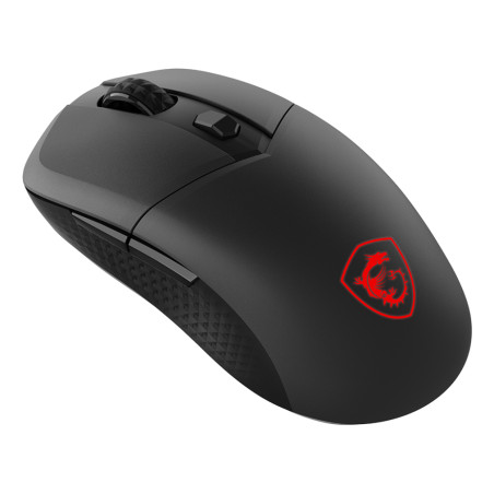 MSI VERSA 300 W VERSA 300, mano derecha, Óptico, RF Wireless + Bluetooth + USB Type-C, 8000 DPI, 1 ms, Negro