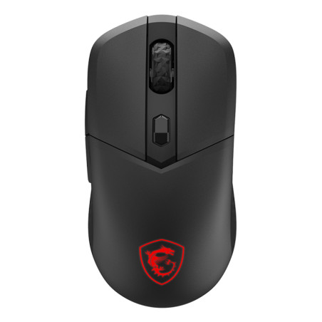 MSI VERSA 300 W VERSA 300, mano derecha, Óptico, RF Wireless + Bluetooth + USB Type-C, 8000 DPI, 1 ms, Negro