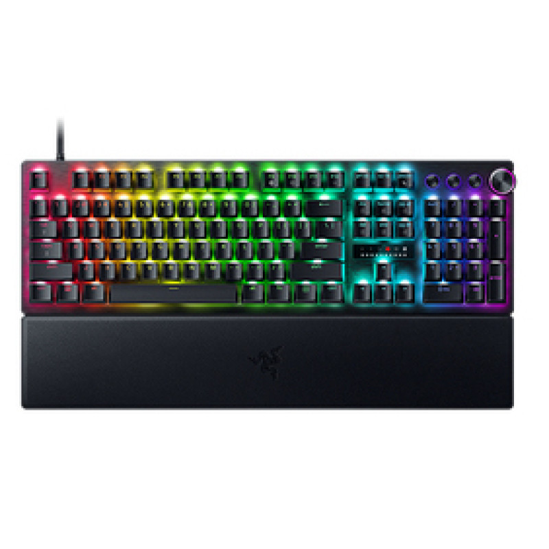 Razer RZ03-04970100-R3M1 Huntsman V3 Pro, Alámbrico, USB, Switch de tecla óptico, QWERTY, LED RGB, Blanco