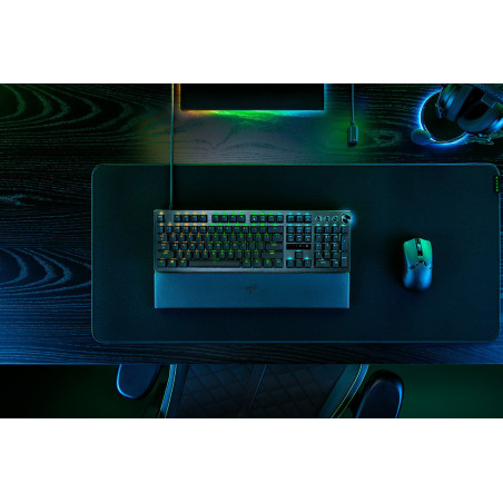 Razer RZ03-04970100-R3M1 Huntsman V3 Pro, Alámbrico, USB, Switch de tecla óptico, QWERTY, LED RGB, Blanco
