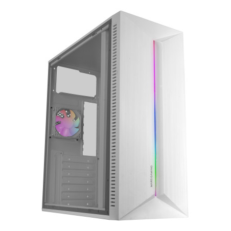 Mars Gaming MCBLAZEW MC-Blaze, Midi Tower, PC, Blanco, ATX, micro ATX, Mini-ITX, Hogar / Oficina, Multi