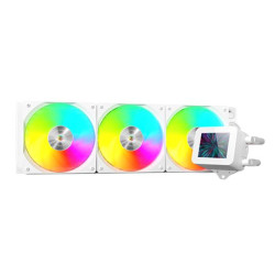 Mars Gaming MLVISION360W ML-VISION360W, Sistema de refrigeración líquida todo en uno, 12 cm, 800 RPM, 2300 RPM, Blanco