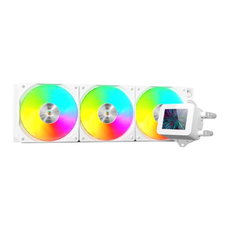 Mars Gaming MLVISION360W ML-VISION360W, Sistema de refrigeración líquida todo en uno, 12 cm, 800 RPM, 2300 RPM, Blanco