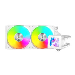 Mars Gaming MLVISION240W MLVISION240W, Sistema de refrigeración líquida todo en uno, 12 cm, 800 RPM, 2300 RPM, 27,2 sonio,
