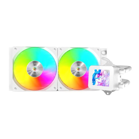 Mars Gaming MLVISION240W MLVISION240W, Sistema de refrigeración líquida todo en uno, 12 cm, 800 RPM, 2300 RPM, 27,2 sonio,