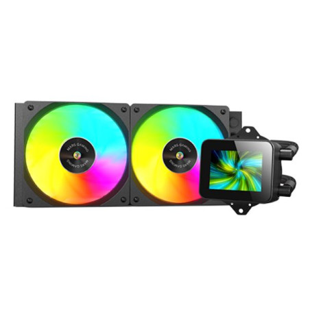 Mars Gaming MLVISION240 MLVISION240, Sistema de refrigeración líquida todo en uno, 12 cm, 800 RPM, 2300 RPM, 27,2 sonio, Negro