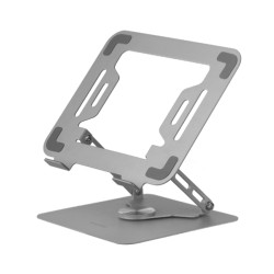 Mars Gaming MARSNW MA-RSN, Soporte para Portátiles y Tablets hasta 17", Ajuste en Altura + Inclinación + Rotación 360º,