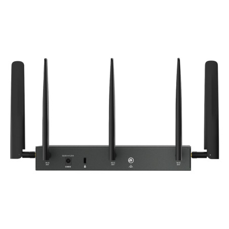 TP-Link ER706WP-4G Omada ER706WP-4G, Doble banda (2,4 GHz / 5 GHz), Ethernet, 4G, Negro, Enrutador de escritorio/poste