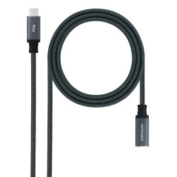 Nanocable 10.01.4501-L150-COMB 10.01.4501-L150-COMB, 1,5 m, USB C, USB C, USB 3.2 Gen 2x2, 20 Gbit/s, Negro