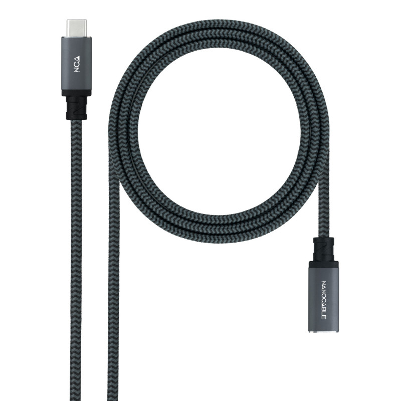 Nanocable 10.01.4501-L150-COMB 10.01.4501-L150-COMB, 1,5 m, USB C, USB C, USB 3.2 Gen 2x2, 20 Gbit/s, Negro