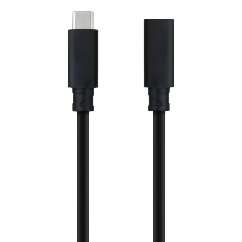 Nanocable 10.01.4502 10.01.4502, 2 m, USB C, USB C, USB 3.2 Gen 2x2, 20 Gbit/s, Negro