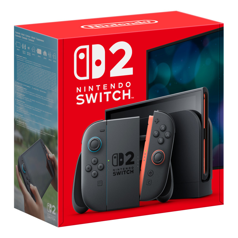 Nintendo 10015151 Switch 2, Nintendo Switch 2, Negro, Analógico/Digital, Cruceta, Botón de inicio, Botón menú, Botón de