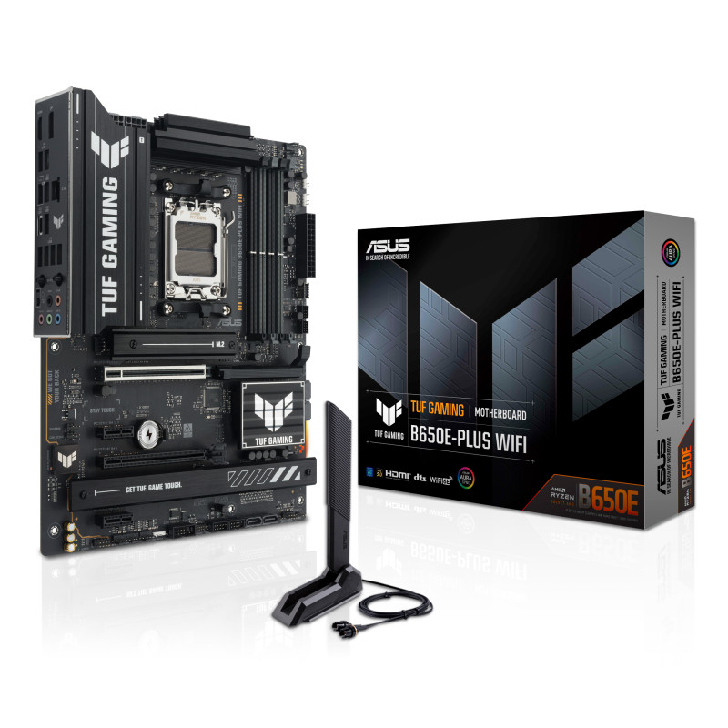 ASUS 90MB1M20-M0EAY0 TUF GAMING B650E-PLUS WIFI, AMD, Zócalo AM5, AMD Ryzen 7000 Series, AMD Ryzen 8000 Series, AMD Ryzen 9000