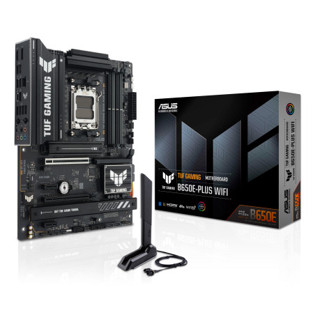 ASUS 90MB1M20-M0EAY0 TUF GAMING B650E-PLUS WIFI, AMD, Zócalo AM5, AMD Ryzen 7000 Series, AMD Ryzen 8000 Series, AMD Ryzen 9000