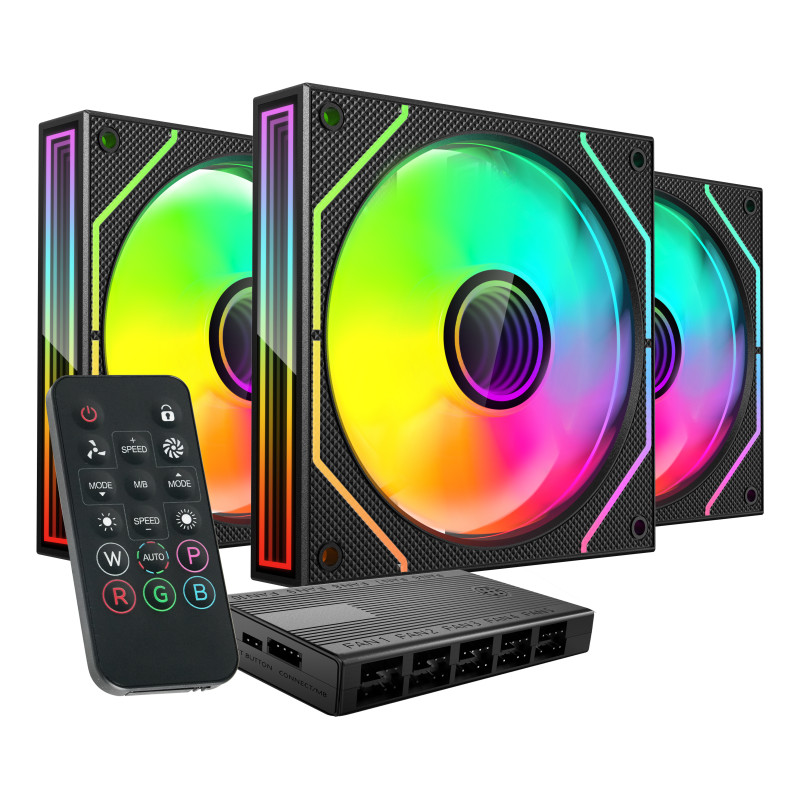 Mars Gaming MF3DPROKIT MF3DPROKIT, Ventilador, 12 cm, Negro