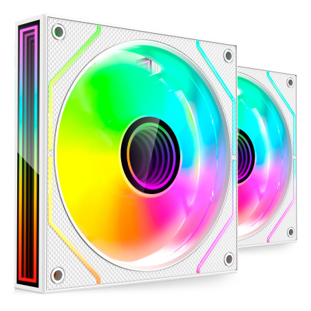 Mars Gaming MF3DPROX2W MF3DPROX2W, Ventilador, 12 cm, Blanco