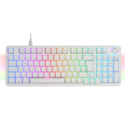 Mars Gaming MKPROWYES MKPROWYES, Alámbrico, USB, Interruptor mecánico, QWERTY, LED RGB, Blanco 2