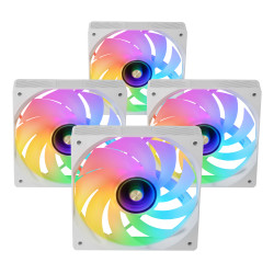 Mars Gaming MFSI4KITW MFSI4KITW, Ventilador, 12 cm, Blanco 2