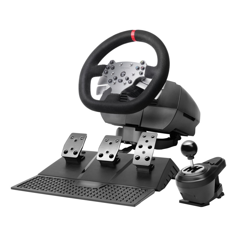Mars Gaming MWHRSX MWHRSX, Volante + Pedales, Android, PC, PlayStation 4, Xbox Series S, Xbox Series X, iOS,