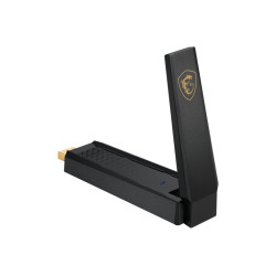 MSI AXE5400 AXE5400, Inalámbrico, USB, WLAN, Wi-Fi 6E (802.11ax), 2402 Mbit/s, Negro