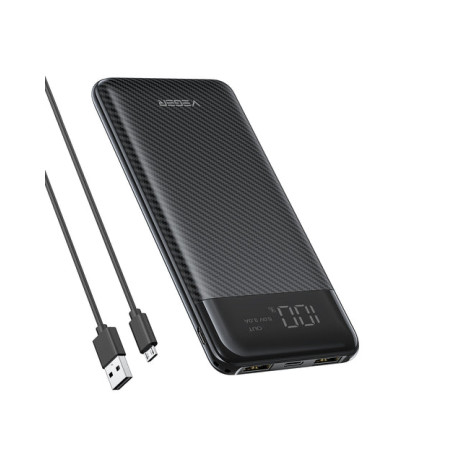 VEGER VG-W1087 L11, 10000 mAh, Cargador inalámbrico, Negro