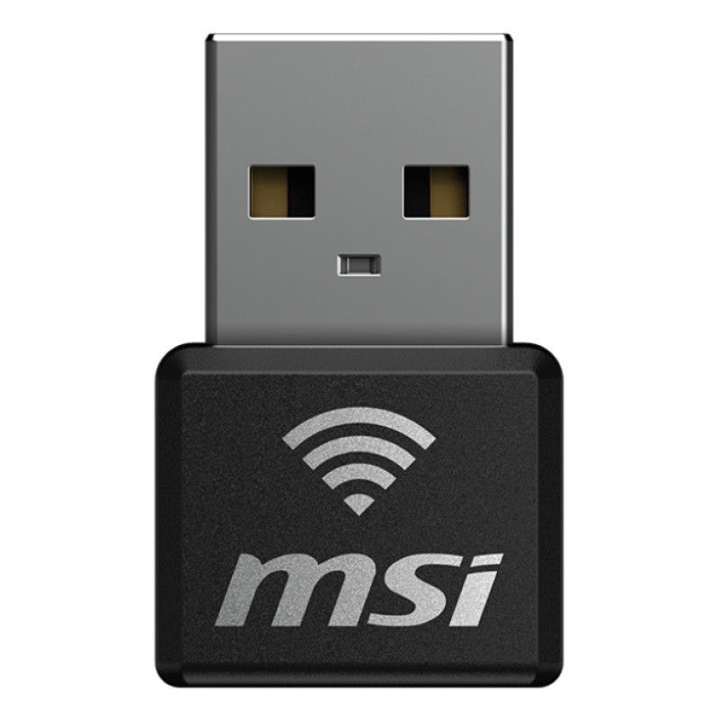 MSI AX1800 NANO WIFI USB ADAPTER AX1800 Nano WiFi USB Adapter, Inalámbrico, USB, WLAN, Wi-Fi 6 (802.11ax), 1201 Mbit/s, Negro