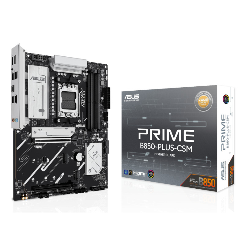ASUS 90MB1LC0-M0EAYC PRIME B850-PLUS-CSM, AMD, Zócalo AM5, AMD Ryzen 7000 Series, AMD Ryzen 8000 Series, AMD Ryzen 9000