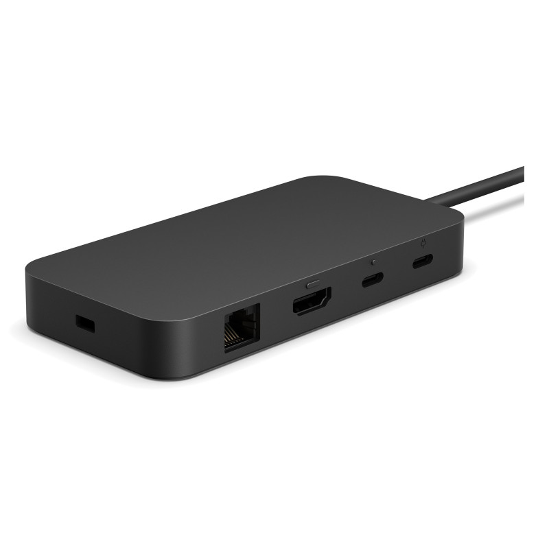 Microsoft EP2-19975 Surface USB4 Dock, Alámbrico, USB4, 1000 Mbit/s, Negro, 60 Hz, Kensington