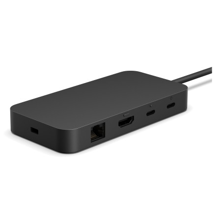 Microsoft EP2-19975 Surface USB4 Dock, Alámbrico, USB4, 1000 Mbit/s, Negro, 60 Hz, Kensington