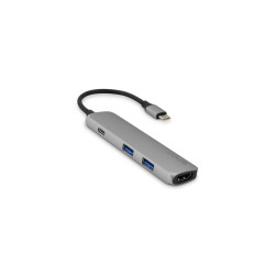 Epico 9915111900012 9915111900012, USB 3.2 Gen 1 (3.1 Gen 1) Type-C, 60 W, 1.4/2.2, Negro, Gris, MicroSD (TransFlash), SD,