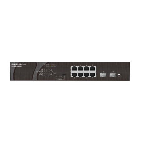 Ruijie Networks RG-ES110GDS-P RG-ES110GDS-P, No administrado, Gigabit Ethernet (10/100/1000), Energía sobre Ethernet (PoE),