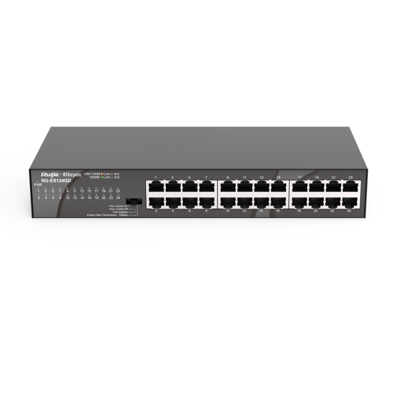 Ruijie Networks RG-ES124GD RG-ES124GD, No administrado, Gigabit Ethernet (10/100/1000)
