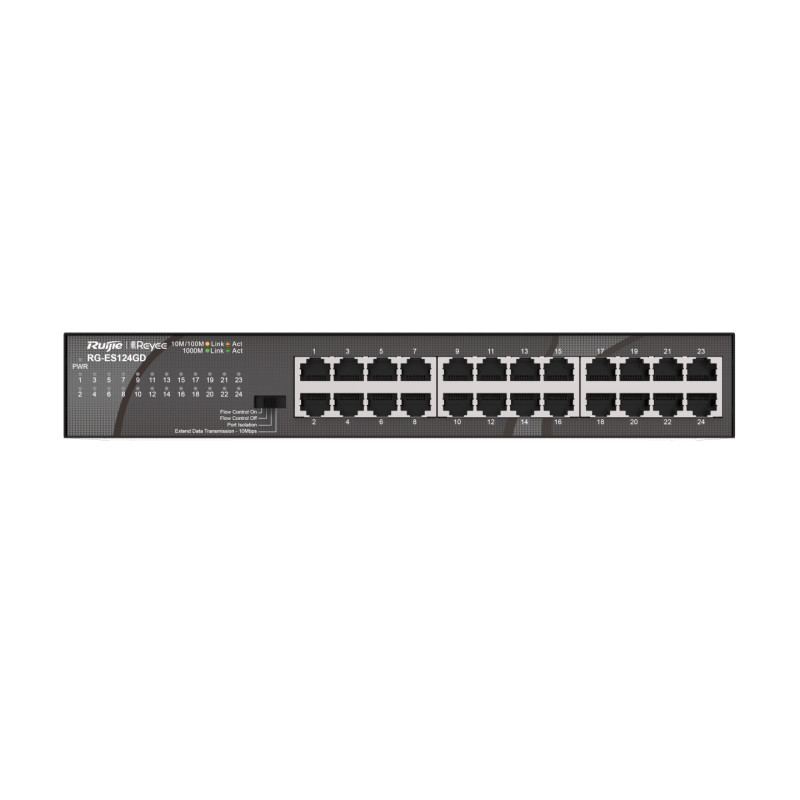 Ruijie Networks RG-ES124GD RG-ES124GD, No administrado, Gigabit Ethernet (10/100/1000)