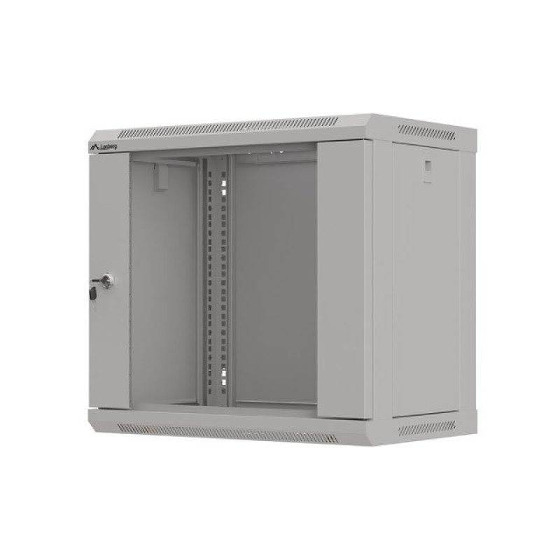 Lanberg WF03-5309-10S WF03-5309-10S, Bastidor de pared, 9U, 60 kg, Bloqueo del teclado, Rieles de rack, 13,8 kg