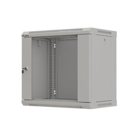 Lanberg WF03-5309-10S WF03-5309-10S, Bastidor de pared, 9U, 60 kg, Bloqueo del teclado, Rieles de rack, 13,8 kg