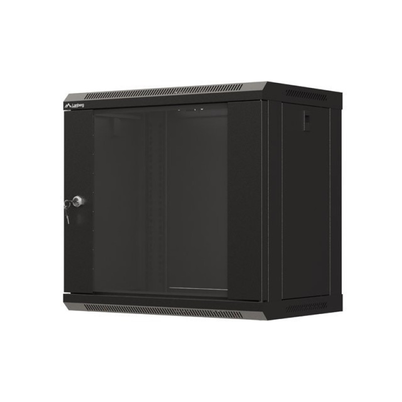 Lanberg WF03-5309-10B WF03-5309-10B, Bastidor de pared, 9U, 60 kg, Bloqueo del teclado, Rieles de rack, 13,8 kg