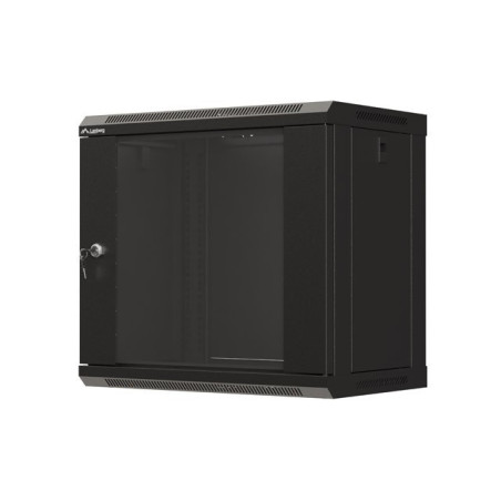 Lanberg WF03-5309-10B WF03-5309-10B, Bastidor de pared, 9U, 60 kg, Bloqueo del teclado, Rieles de rack, 13,8 kg