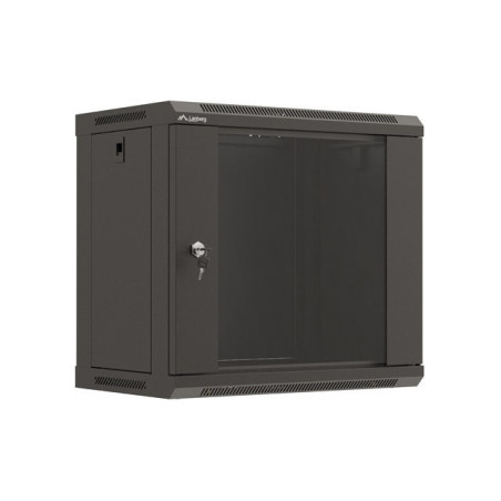 Lanberg WF03-5309-10B WF03-5309-10B, Bastidor de pared, 9U, 60 kg, Bloqueo del teclado, Rieles de rack, 13,8 kg