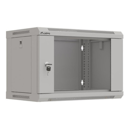 Lanberg WF03-5306-10S WF03-5306-10S, Bastidor de pared, 6U, 60 kg, Bloqueo del teclado, Rieles de rack, 11,3 kg
