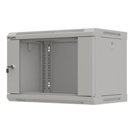 Lanberg WF03-5306-10S WF03-5306-10S, Bastidor de pared, 6U, 60 kg, Bloqueo del teclado, Rieles de rack, 11,3 kg
