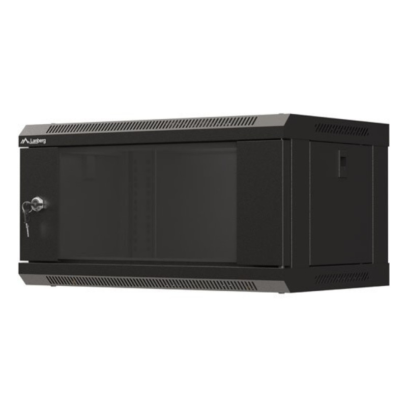 Lanberg WF03-5304-10B WF03-5304-10B, Bastidor de pared, 4U, 60 kg, Bloqueo del teclado, Rieles de rack, 9,6 kg