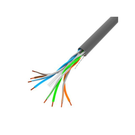 Lanberg LCU6-10CC-0100-S LCU6-10CC-0100-S, 100 m, U/UTP (UTP), Gris