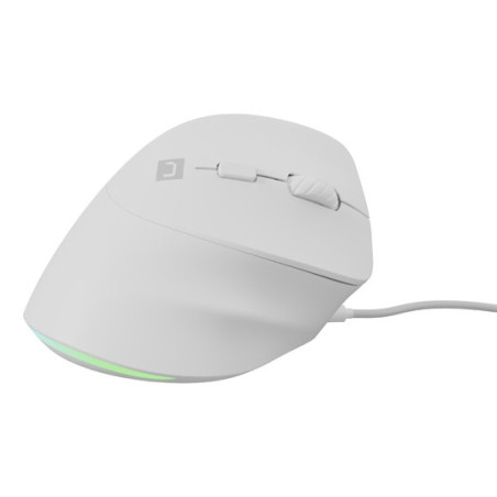 NATEC NMY-2273 Crake 2 Pro, mano derecha, Diseño vertical, Óptico, USB tipo A, 12800 DPI, 7000 pps