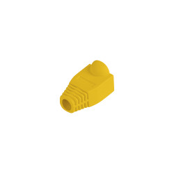 Lanberg PLB-1000-Y PLB-1000-Y, Funda sujetacables, Amarillo, Cloruro de polivinilo (PVC), RJ-45, 100 pieza(s)
