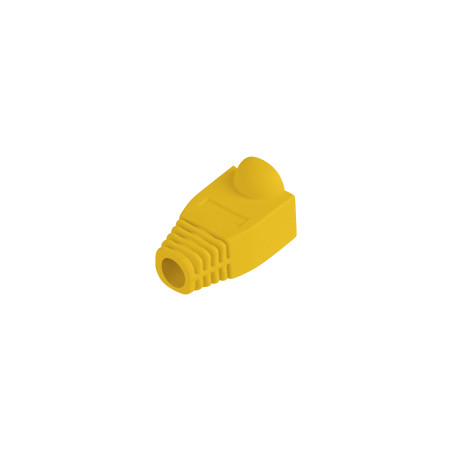 Lanberg PLB-1000-Y PLB-1000-Y, Funda sujetacables, Amarillo, Cloruro de polivinilo (PVC), RJ-45, 100 pieza(s)