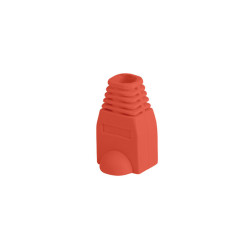 Lanberg PLB-1000-R PLB-1000-R, Funda sujetacables, Rojo, Cloruro de polivinilo (PVC), RJ-45, 100 pieza(s)