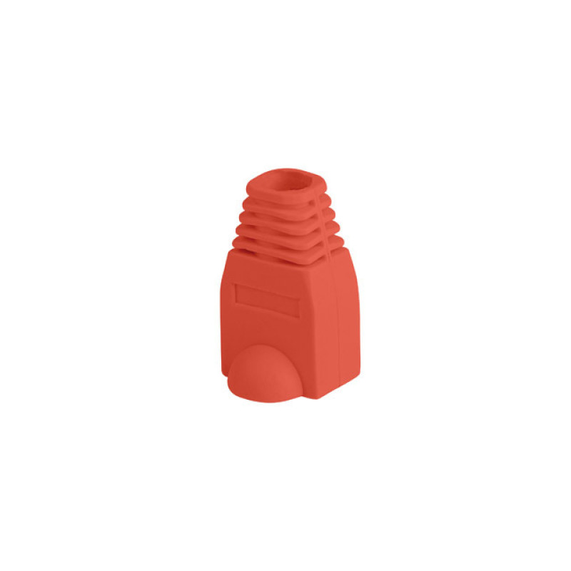 Lanberg PLB-1000-R PLB-1000-R, Funda sujetacables, Rojo, Cloruro de polivinilo (PVC), RJ-45, 100 pieza(s)