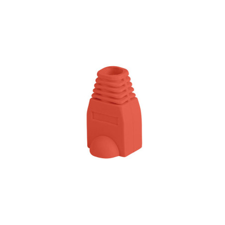 Lanberg PLB-1000-R PLB-1000-R, Funda sujetacables, Rojo, Cloruro de polivinilo (PVC), RJ-45, 100 pieza(s)