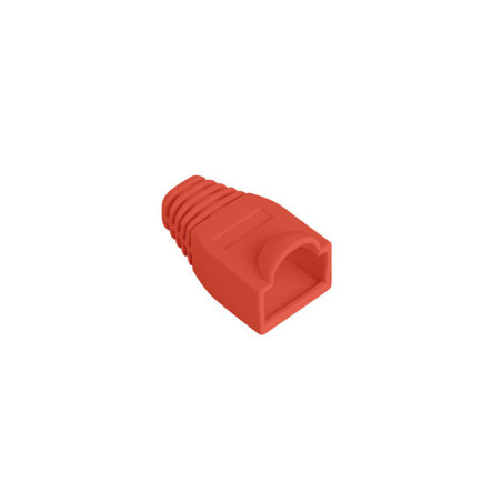 Lanberg PLB-1000-R PLB-1000-R, Funda sujetacables, Rojo, Cloruro de polivinilo (PVC), RJ-45, 100 pieza(s)